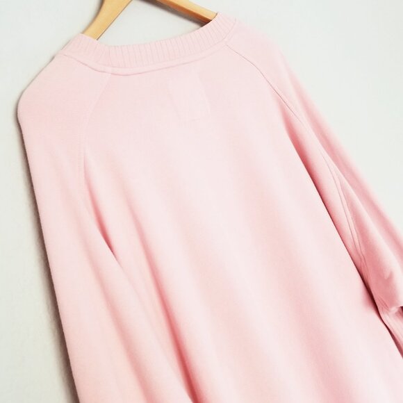 Aerie Down to Earth Slouchy Oversized Crewneck Pullover Sweatshirt Pink XL $69 - Picture 12 of 15